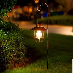 Solar Edison bulb lanterns with hook- New in box
